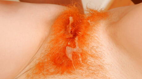 Very attractive american red-haired aged Sasha Brand in undies banged after hot dick suck 